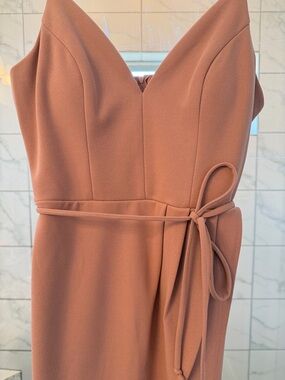 Honey and Rosie Tie-Waist Dress in Dusty Rose